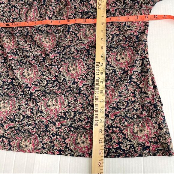 Lucky Brand Cotton Modal Popover Blouse Fairy Goth Whimsigoth Grunge Fall Size S - Picture 13 of 15